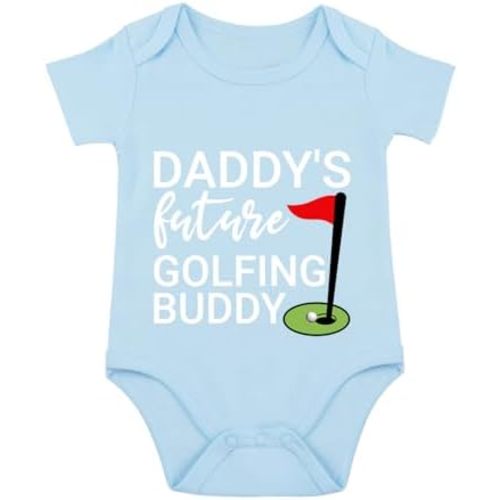 listery Daddy's Future Golfing Buddy Bodysuit Golf Infant Daddys Golf Buddy Golf Romper Baby Girl Boy Baby Golf Unisex