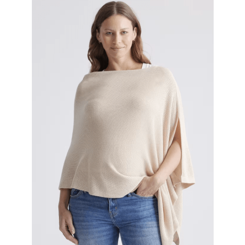 Lightweight Cotton Cashmere Nursing Shawl