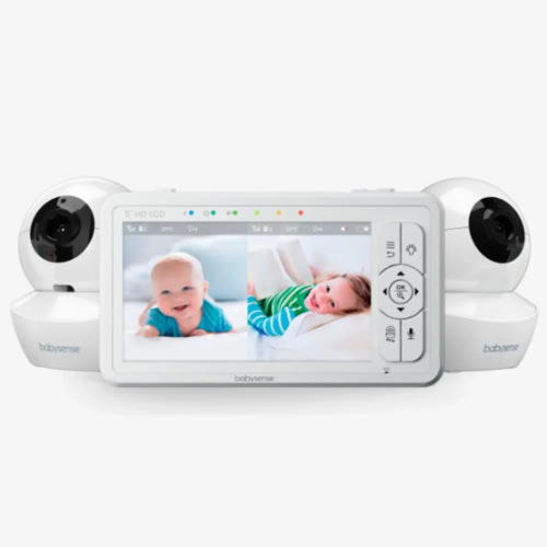 Babysense HD S2: Video Baby Monitor with 2 Cameras, Non Wifi, Split Sc