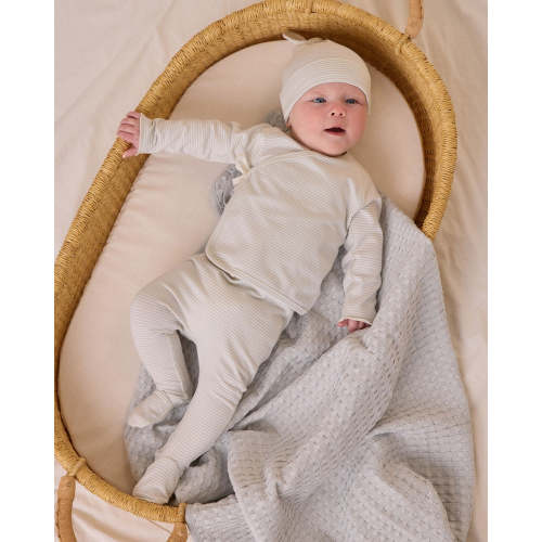 WRAP TOP + PANT SET - 0-3m / sky micro stripe