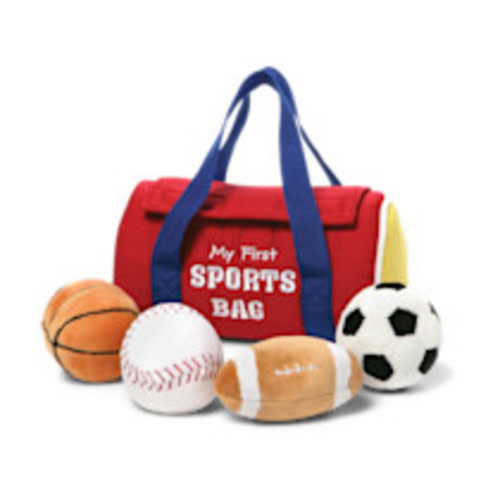 Gund My First Sports Bag Stuffed Plush Playset