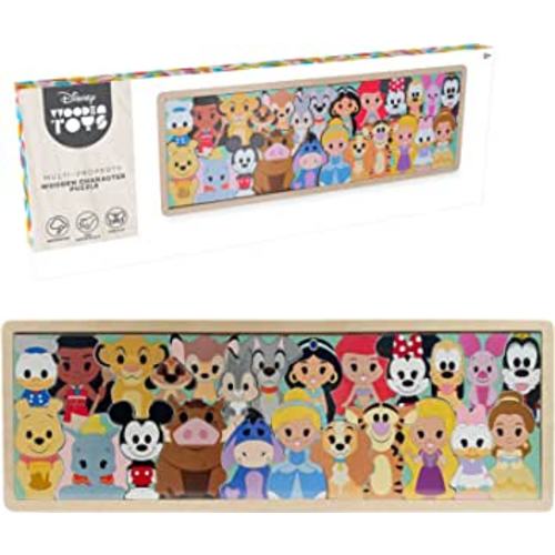 Disney Wooden Toys Character Puzzle, 25-Pieces, Officially Licensed Kids Toys for Ages 3 Up by Just Play