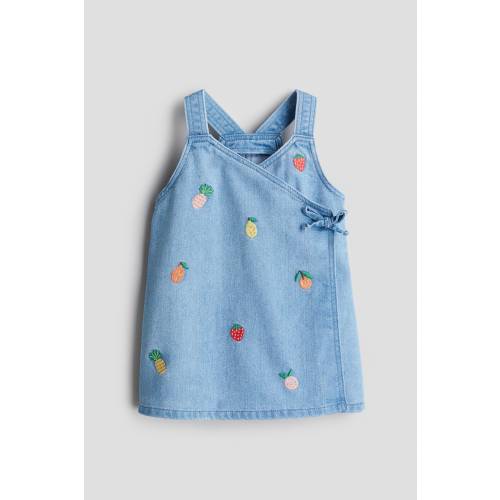 WRAPOVER DENIM DRESS