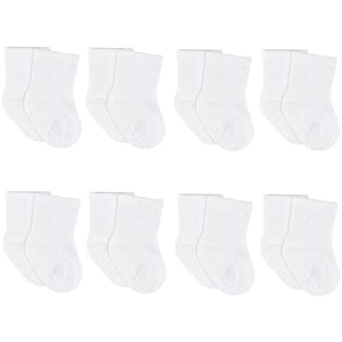 Gerber Baby 8-Pack Wiggle-Proof Jersey Crew Socks