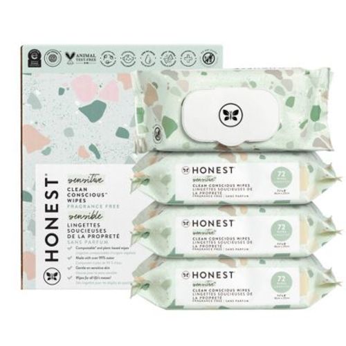 The Honest Company Plant-Based Baby Wipes made with over 99% Water - Geo Mood - 288ct