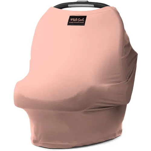 Milk Snob Cover in Ballet Slipper Color - Added Privacy for Breastfeeding, Baby Car Seat, Carrier, Stroller, High Chair, Shopping Cart, Lounger Canopy, Newborn Essentials, Nursing Top