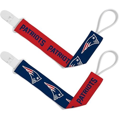 BabyFanatic Officially Licensed Unisex Pacifier Clip 2-Pack - NFL