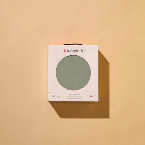 Babyletto Crib Sheet in GOTS Certified Organic Muslin Cotton