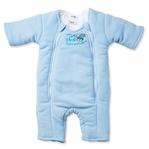 Baby Merlin's Magic Sleepsuit - Microfleece Baby Transition Swaddle - Baby Sleep Suit - Blue - 6-9 Months