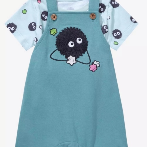 Studio Ghibli Spirited Away Soot Sprite Infant Overall Set - BoxLunch Exclusive | BoxLunch