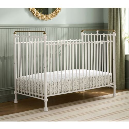 Chris Loves Julia Convertible Iron Crib | Pottery Barn Kids
