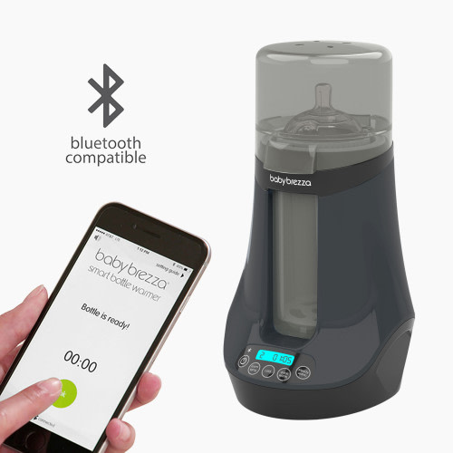 Baby Brezza Safe & Smart Bluetooth Connected Bottle Warmer - Charcoal