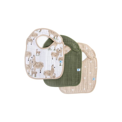 3-Pack Classic Cotton Muslin Bibs