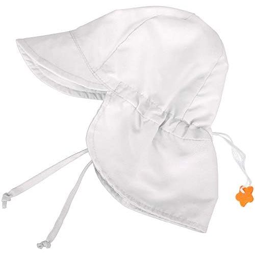 SimpliKids UPF 50+ UV Ray Sun Protection Baby Hat w/Neck Flap & Drawstring