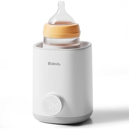 Consistent Baby Bottle Warmer -Never Overheat- Fast & Even Heat for Breastmilk & Formula, Accurate Temp Control with Smart Chip, Easy to Use, BPA Free, Night Light, Milk Warmer for All Bottles