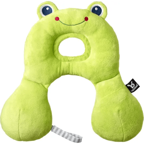 Benbat Frog Design Travel Friends Headrest, Green, 0-12 Months