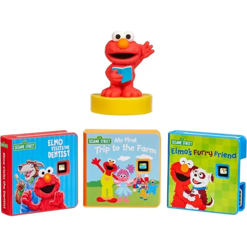 Little Tikes Story Dream Machine Sesame Street Elmo & Friends Story Collection, Storytime, Books, Audio Play Character, Toy Gift for Toddlers and Kids Girls Boys Ages 3+ Years