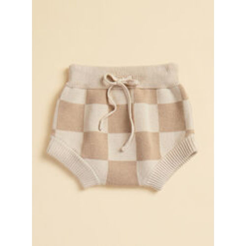 Leo Checkered Bloomers in Taupe | Tullabee