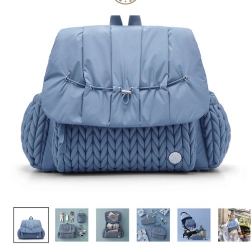 HAPP Brand Levy Backpack Diaper Bag - Ash Blue