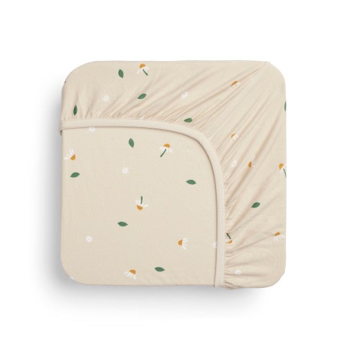 ergoPouch Waterproof Bedside Sleeper Fitted Sheet 2 Pack Daisy Sprinkle