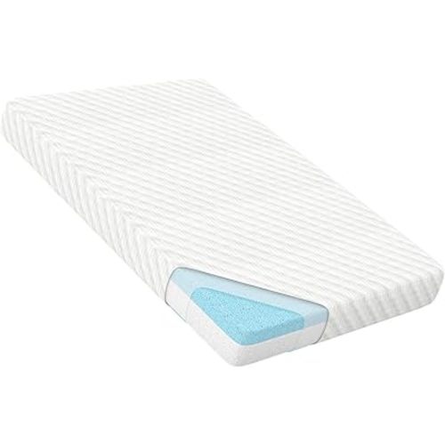Mecc ecoh Pack and Play Mattresses, Reversible Pack N Play Mattress, Breathable Cover, Cool Gel Memory Foam, Water Resistant Lining, 38"x26"