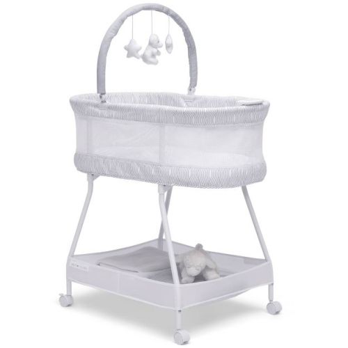 Delta Children Curve Bassinet - White