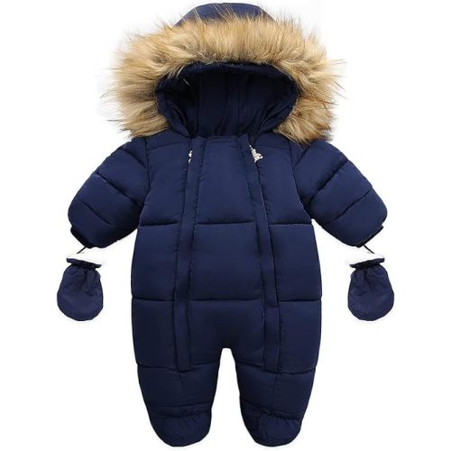 Baby Girl Winter Snowsuit Toddler Jacket Clothes For Boy Infant Jumpsuit Hoodied