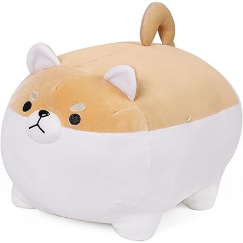 19.6" Fat Dog Plush Pillow Shiba Inu, Cute Corgi Stuffed Animals Plushies Toy Doll Festival