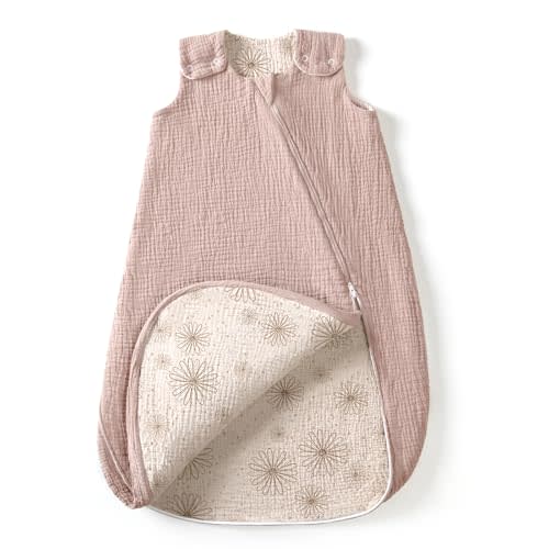 lulumoon Sleep Sack Muslin for Baby: Cotton Wearable Blanket for 9-15 Months - Soft Lightweight Ideal for Nursery Lounge Nighttime Naptime