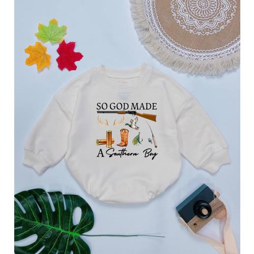 So God Made A Southern Boy Baby Romper, Hunting Baby Bodysuit, Baby Shower Gift, Baby Boy Clothes, Ducks Deer Fishing, Mallard Duck