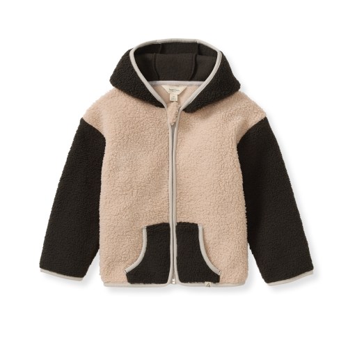 Sherpa-Style Zip Front Jacket - Delicate Doe – Burt's Bees Baby