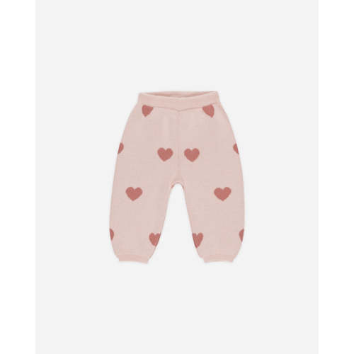 Heart Knit Pants || Bubblegum – Quincy Mae