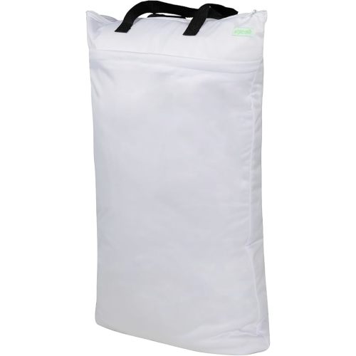 wegreeco Reusable Hanging Wet Dry Cloth Diaper Bag (White)