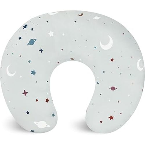 Nursing Pillow Cover, Removable Nursing Covers for Breastfeeding Pillows, Stretchy and Soft Fit for Baby Girls Boys Newborn, Starry Sky (Only Cover)