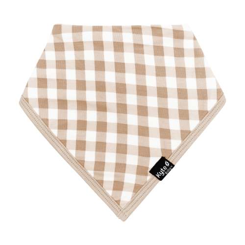 Bib in Gingham Bisque