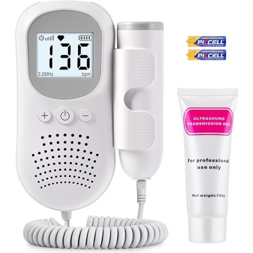 Portable Doppler Fetal Accessories,Baby Monitor Pregnancy for New Mom Home Use -PHA95