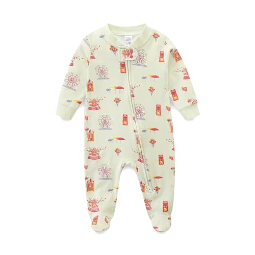 Babymine Baby Girl Boy Clothes Zipper Sleepers,Long Sleeve Romper Cotton Toddler Pajamas,Onesie Outfits Newborn Footies