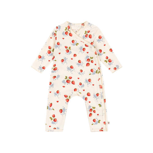 Strawberry Print Romper
