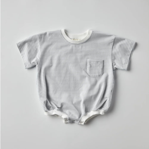 Cory Pocket Romper in Beige | Babies and Toddlers | WinnieandCrew.com – Winnie + Crew