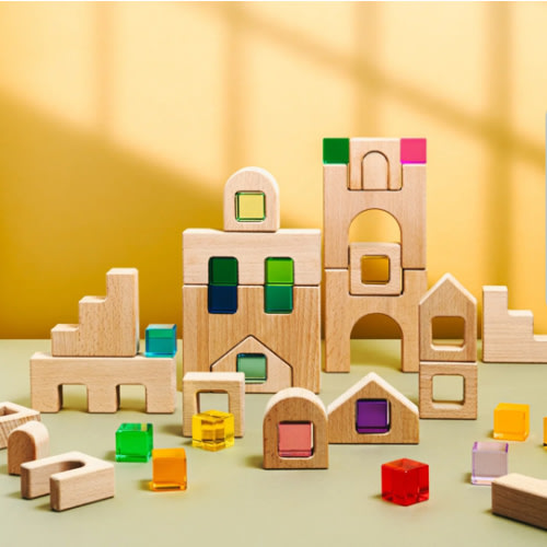 Barca Block Set - Maison Rue - Colorful Wooden Block Set