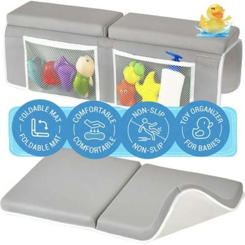 Colsen Baby Bath Kneeler and Elbow Kneeling Rest Pad Set – Comfortable 1.5” Thick Painless Non-Slip