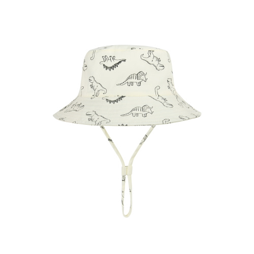 Cute Baby Sun Hat Summer UPF 50+ Sun Protective Wide Brim Beach Bucket Hats for Toddler Boys and Girls Beige 0-6 Months
