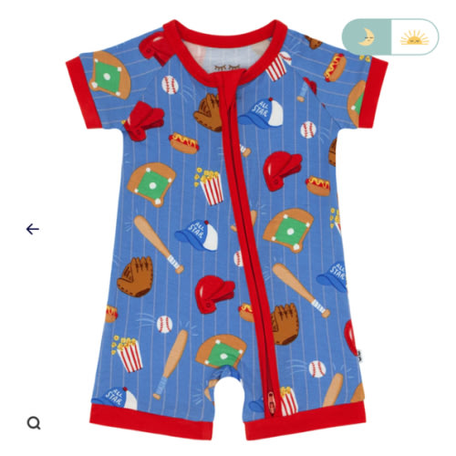 Blue All Stars Shorty Zippy - Little Sleepies