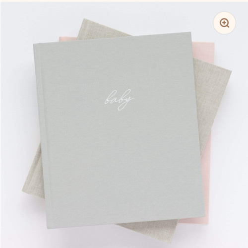Linen Baby Book