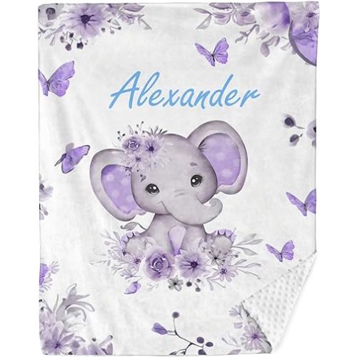 Personalized Baby Blanket - Super Soft Custom Blanket with Name - Baby Gift