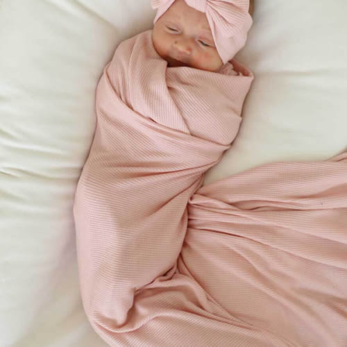 All Bamboo Waffle Swaddle Blankets