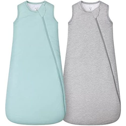 HAPIU Unisex Rayon Made from Bamboo Baby Sleep Sack TOG 1.0, 2-Way Zipper YKK, Wearable Blanket Baby