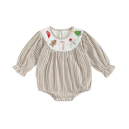 My First Halloween Baby Girl Outfit Pumpkin Bubble Romper Long Sleeve Smocked Jumpsuit Cute Fall Clothes