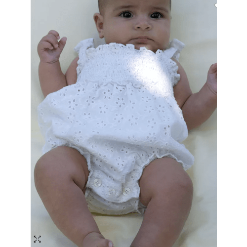 Eyelet Ruched Bubble - Baby