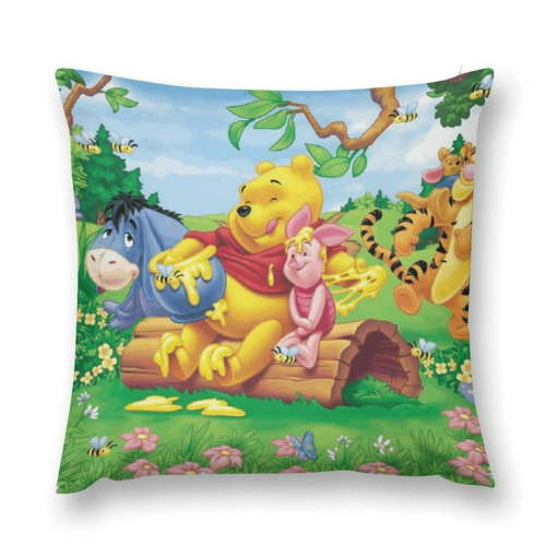 Bedding Throw Pillow Inserts (Pack of 2) Winnie The Pooh Throw Pillows - 12 "x12 " Bed And Sofa Pillows - Interior Decorative Pillows